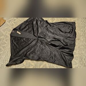 Victoria's Secret Black Satin Robe